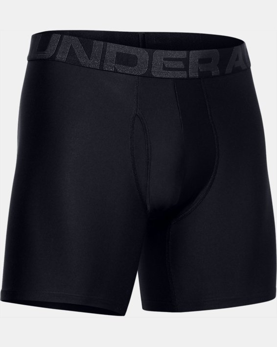 男士UA Tech™ Boxerjock® 6英寸內褲–兩條裝, Black, pdpMainDesktop image number 4